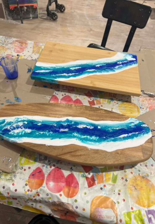 Resin River Platter Board Workshop