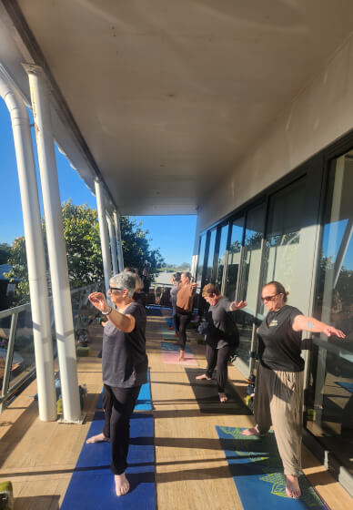 Rise and Shine Gentle Yoga Class at Schmoffee