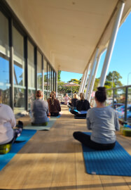 Rise and Shine Gentle Yoga Class at Schmoffee