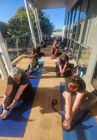 Rise and Shine Gentle Yoga Class at Schmoffee