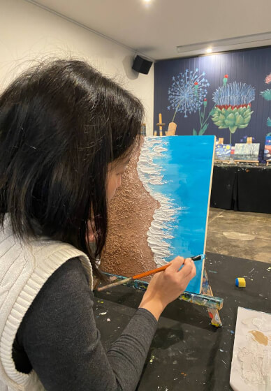 Sand and Sea Heavy Texture Workshop – with Hot Chocolate