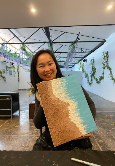 Sand and Sea Heavy Texture Workshop – with Hot Chocolate