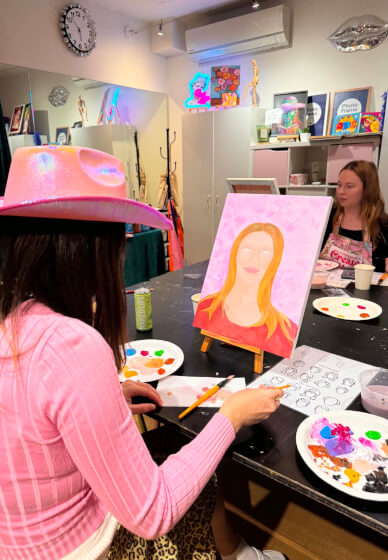 Sassy Sip and Paint with a Drag Queen Workshop
