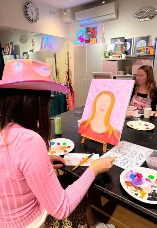 Sassy Sip and Paint with a Drag Queen Workshop