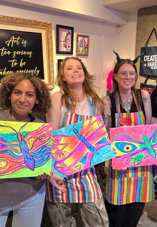 Sassy Sip and Paint with a Drag Queen Workshop