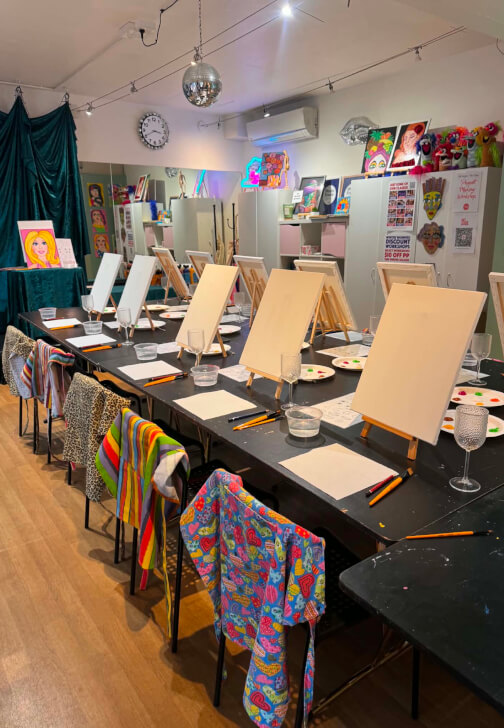 Sassy Sip and Paint with a Drag Queen Workshop