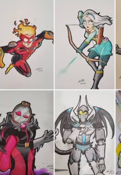 School Holiday Anime Drawing Class for Tweens