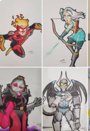 School Holiday Anime Drawing Class for Tweens
