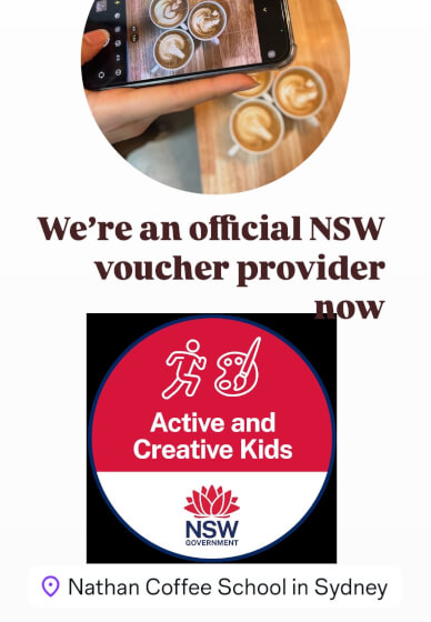 School Holiday Barista Class for Teens and Parents