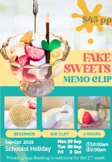 School Holiday: Fake Dessert Making Workshop - Air Dry Clay