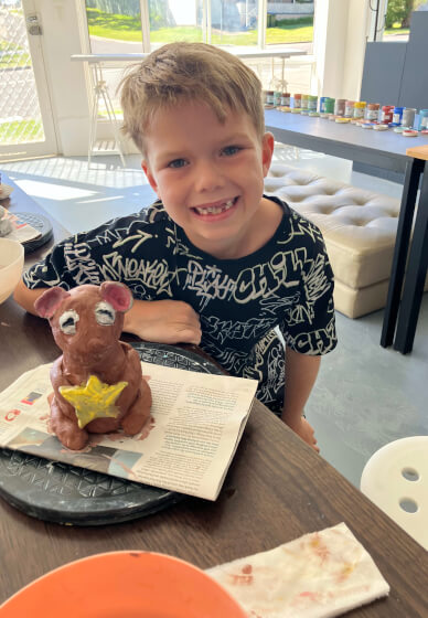 School Holiday Kids' Clay Pottery Class