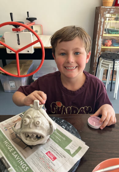 School Holiday Kids' Clay Pottery Class