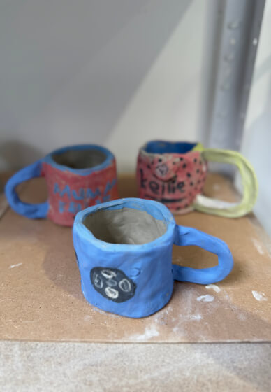 School Holiday Kids Mug Making Class