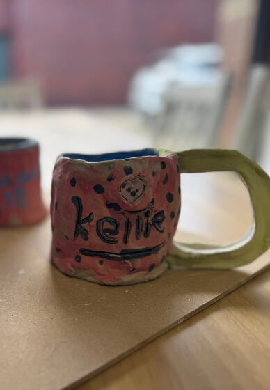 School Holiday Kids Mug Making Class