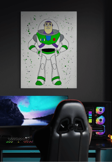 School Holiday Paint Party. Paint Buzz Lightyear