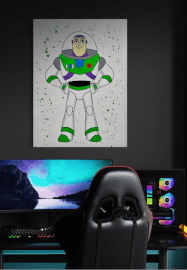 School Holiday Paint Party. Paint Buzz Lightyear