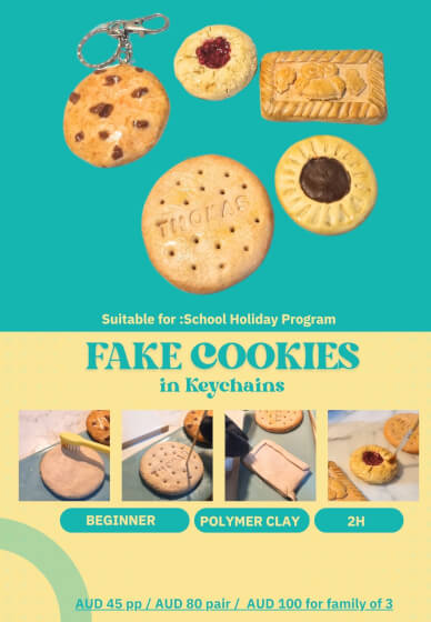 School Holiday Polymer Clay Workshop: Fake Cookies