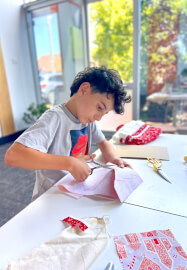 School Holiday Sewing Fun: Santa Pillow Workshop