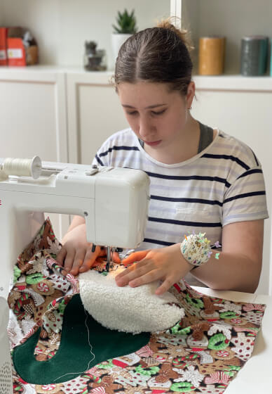 School Holiday Sewing Fun: Santa Pillow Workshop