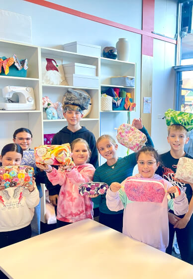School Holiday Sewing Workshop: Zipped Bag and Scrunchies