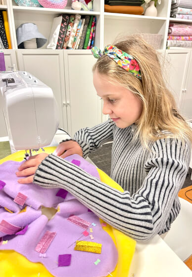 School Holiday Doughnut Cushion Sewing Workshop