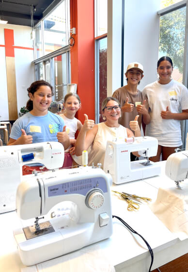 School Holiday Doughnut Cushion Sewing Workshop