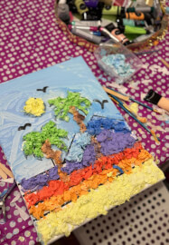 School Holiday Workshop: Textured Paper Art
