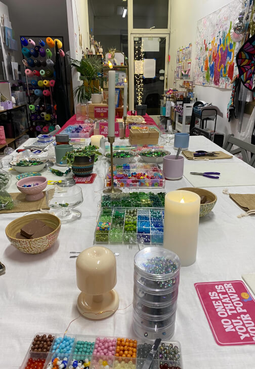 School Holiday Workshop: Upcycled Beaded Forever Plants