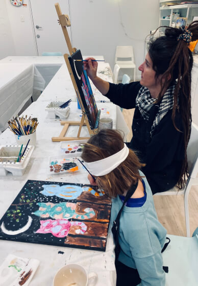 School Holidays Acrylic Painting Workshop: Meow