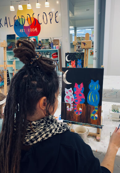 School Holidays Acrylic Painting Workshop: Meow