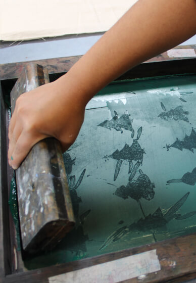 Christmas Tea Towel Screen Printing Workshop