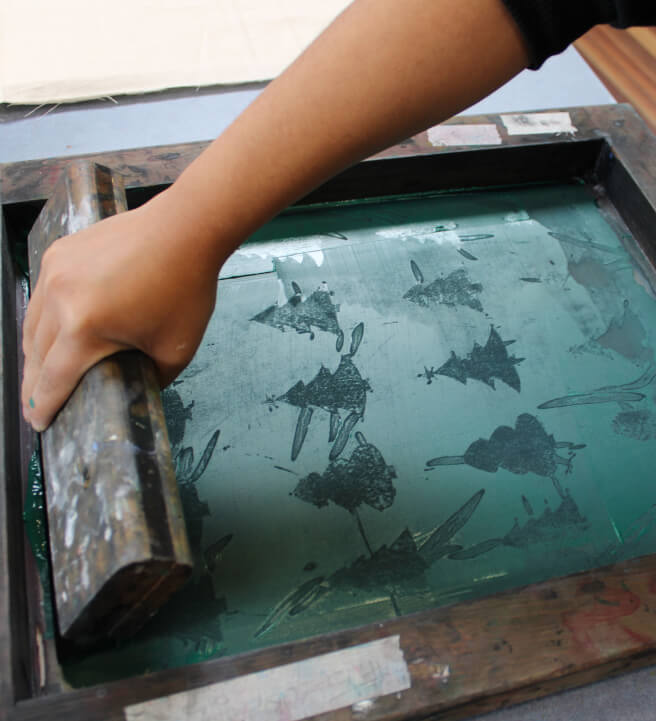 Christmas Tea Towel Screen Printing Workshop