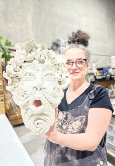 Sculpt Your Pottery God, Goddess or Green Man Workshop