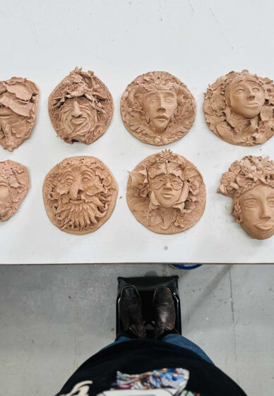 Sculpt Your Pottery God, Goddess or Green Man Workshop