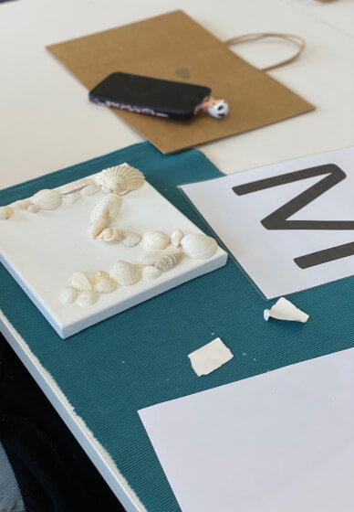 Sea Glass Artwork Class for Kids
