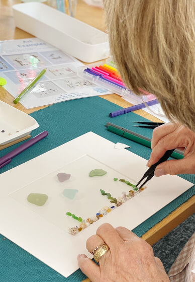 Sea Glass Scene Artwork Workshop