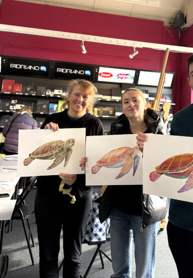 Sea Turtle Watercolour Painting Class