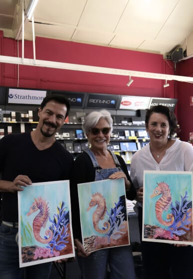 Seahorse Watercolour Painting Workshop