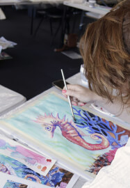 Seahorse Watercolour Painting Workshop