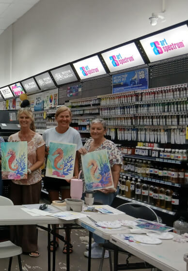 Seahorse Watercolour Painting Workshop
