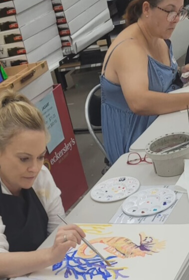 Seahorse Watercolour Painting Workshop