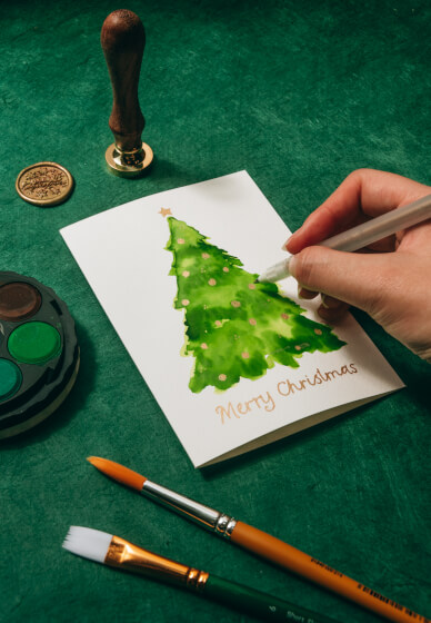 Self-Guided Christmas Card Workshop