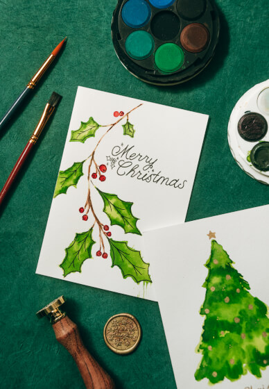 Self-Guided Christmas Card Workshop