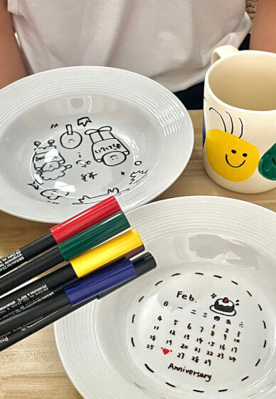 Semi-guided Pottery Painting or Glass Painting Art Workshop