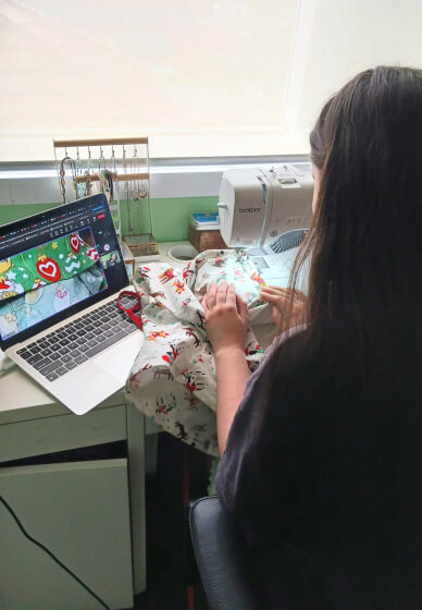 Sew Matching Family Christmas PJ Shorts / Pants