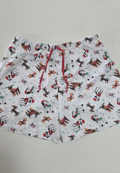 Sew Matching Family Christmas PJ Shorts / Pants