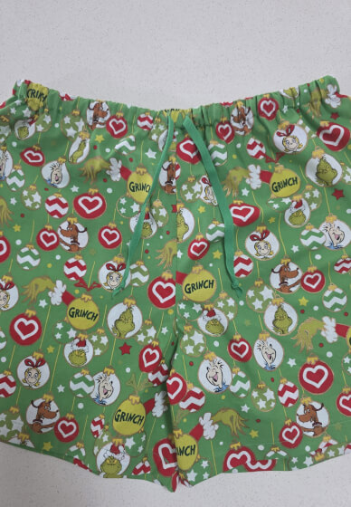 Sew Matching Family Christmas PJ Shorts / Pants