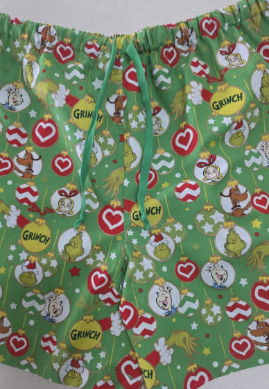Sew Matching Family Christmas PJ Shorts / Pants