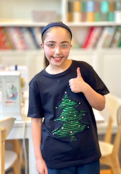 Sew on School Holiday: Christmas T-Shirt and Candle Magic