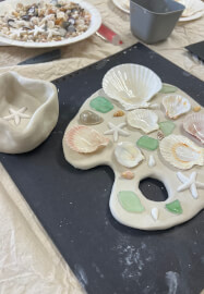 Shell Paint Palette Experience with UV Resin